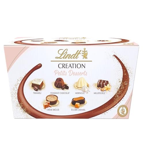 Lindt Creation Dessert | 21 Assorted Fine Dark, Milk and White Chocolate Box Medium, 200g | Gift Present or Sharing Box for Him and Her | Christmas, Birthday, Celebrations, Congratulations, Thank you