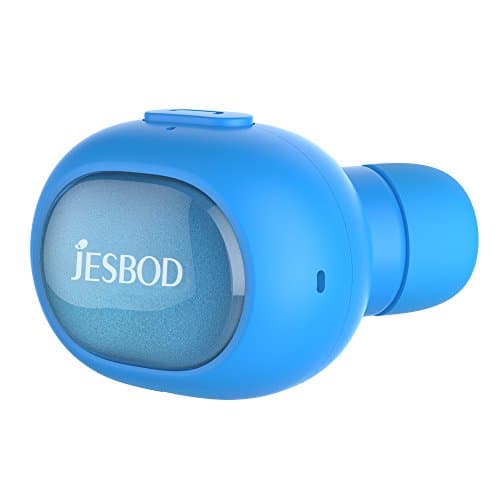 JESBOD Q26 Bluetooth V4.1 Earbuds, Invisible Earphone with Mic, Hands-Free for iPhone Android -Blue