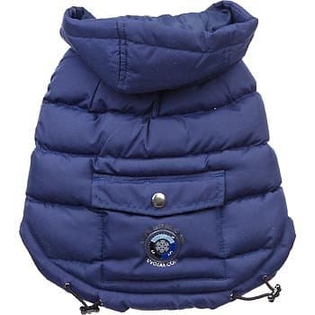 LuvGear Navy Urban Puffy Dog Jacket, Small