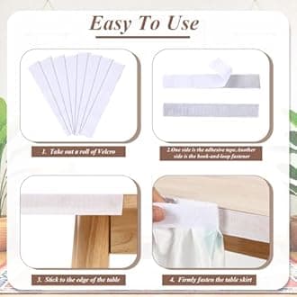 Windkream 29 in x 9 ft Rainbow Table Skirt for Teacher Desk Rectangular Tablecloth Skirt Colorful Boho Desk Skirts for Teacher Classroom Decorations School Themed Party Supplies