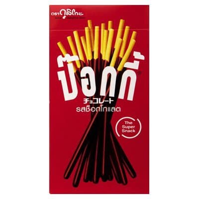 Glico Pocky Chocolate Cream Covered Biscuit Sticks 47g. (Pack of 4)