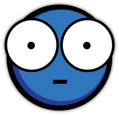 Blue Eek meme 4Chan jdm 9Gag sticker decal 4" x 4"