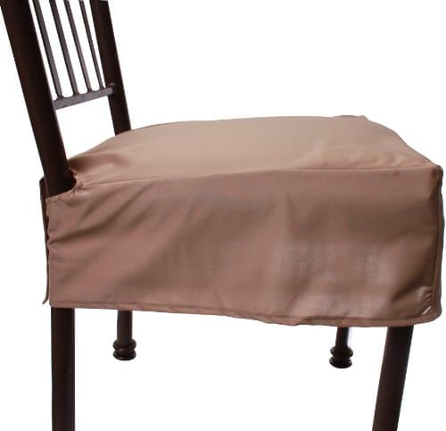 Everyday Elegance Kitchen & Dining Chair Covers (Creamy Brown (tan))"2 pk"