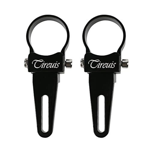 TIREUIS Light Bar Clamp Roll/Mounts Tube/Bracket/Horizontal Bar/Mounting Brackets/Mount kit/Tube Light Clamp Roof Roll Cage Holder Adjustable For HID Truck Car SUV Jeep Boat 4WD ATV 1.5 inch,2Pcs