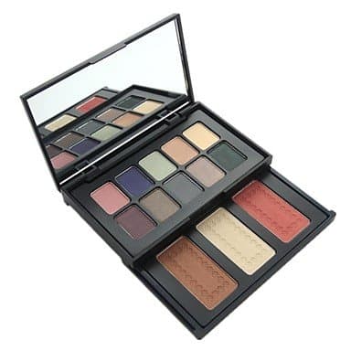 A-IIIT Professional Naras 13 Color Warm Matte & Shimmer Eyeshadow Foundation Powder & Blusher Palette Set with Mirrror 01#