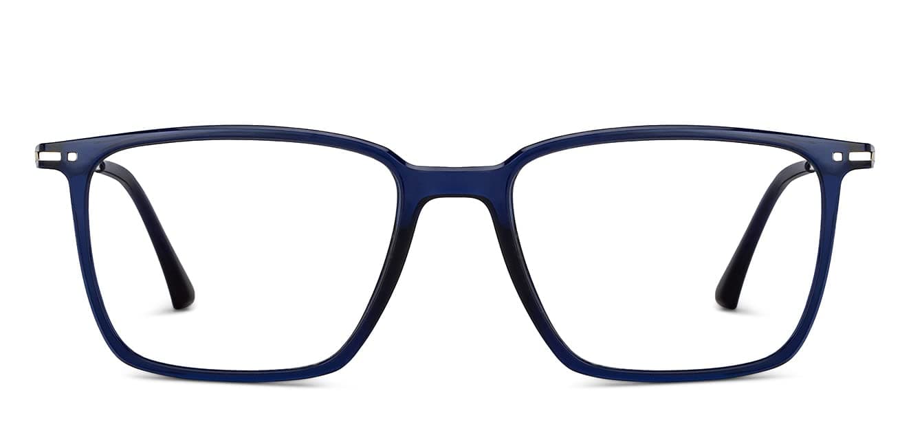 LENSKART BLU | Zero Power Blue Cut Computer Glasses | Anti Glare, Lightweight & Blocks Harmful Rays For Gamers | Gaming Glasses | 100% UV Protection | Full Rim Square | Unisex | Large