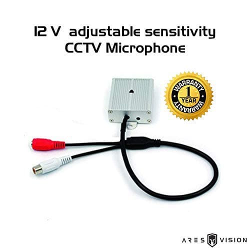 Ares Vision Ultra Sensitive CCTV Microphone DC 9v -12v Main (MIC 1)