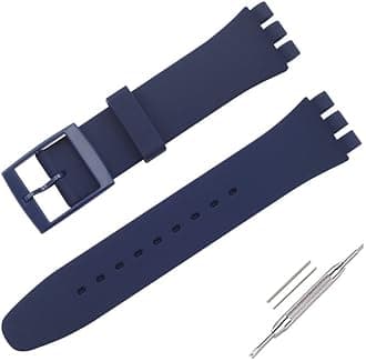 Watch Strap for Swatch, Silicone Waterproof Watch Strap