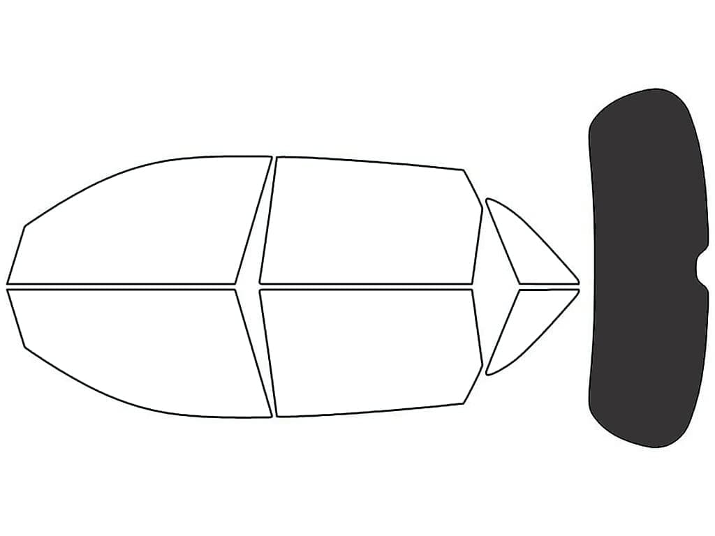 Rtint Window Tint Kit Compatible with Kia Sorento 2011-2015 - Rear Windshield Precut Kit - 20%