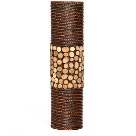 Elegant Expressions Natural Mixed Media Cylinder Vase