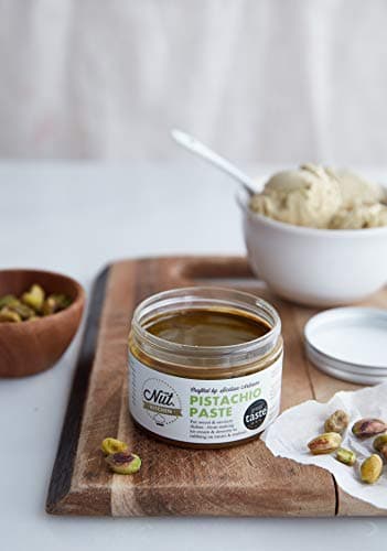 The Nut Kitchen - Smooth Pistachio Paste (Pistachio Butter) - Made from 100% Sicilian Pistachios - for Baking, Cooking and ice Cream Making - Great Taste Winner