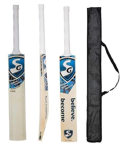 Supra Grade_Blue Premium Popular Willow Cricket bat Play for Teniss Ball, Rubber Ball, Plastic Ball with Bat Cover