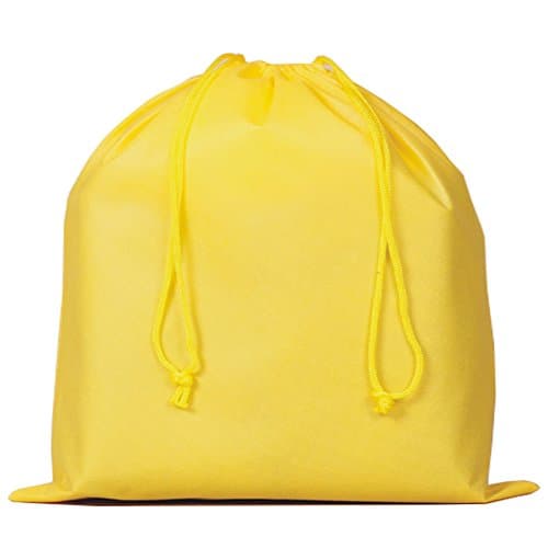 2 Pieces Dust Bag for Handbags Non-woven Breathable Drawstring Pouch (Yellow)