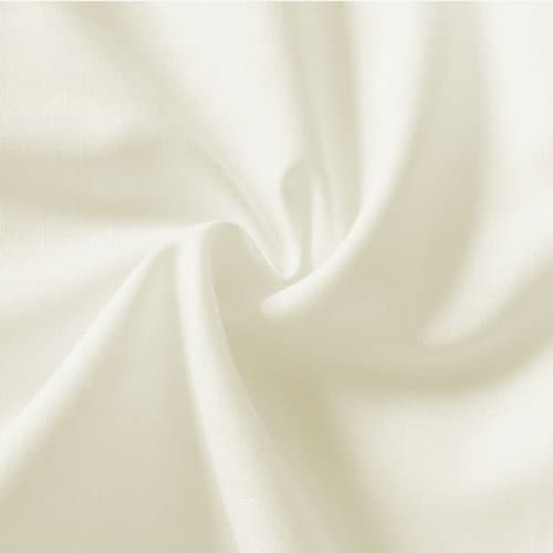 Stoffkontor Plain Cream-White 100% Cotton Fabric 145cm wide per metre