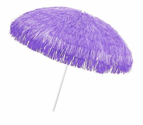 Exclusive Kenya Raffia Parasol Diameter 200 cm Raffia 8 Spokes and Steel Knicker Lavender