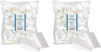 ForPro Beauty Wedges, Latex Free Foam Sponges, Makeup Blenders for Powder and Liquid Makeup, 100-Count (Pack of 2)