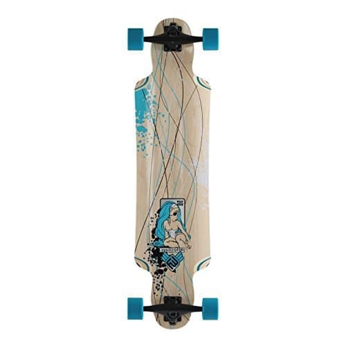 Flying Wheels Longboard Cruiser Mustang Sally Skyblue complete board 38.5 x 9.5 inch Carver - Special Edition with Koston ball bearings