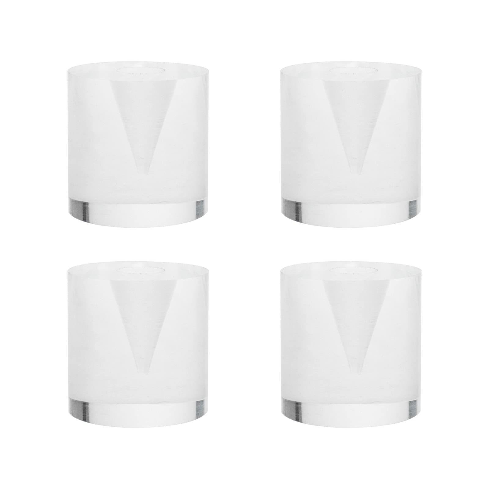 Mcredy 4 Pcs Small Ice Cream Cone Holder Stand 1.18 Inch Acrylic Rack Easy to Clean Dessert Cart Table Risers for Displaying Waffle Cones, Cupcakes, Party Treats