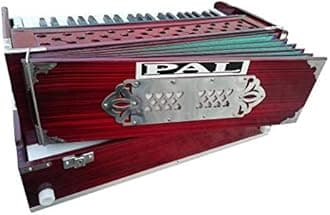 PAL MUSIC HOUSE® Super Sound 42 Keys 3.5 Octave 7 Bellow Folding Harmonium with Coupler Free Padded Bag