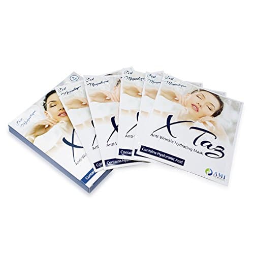 XTaz 5 masks for post procedure maintenance with anti wrinkle hydrating proprietary blend of pharmaceutical grade hyaluronic acid, collagen amino acids, vitamins and other extracts