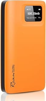 RoamWiFi 4G LTE WiFi Mobile Hotspot Router, Worldwide Portable High Speed Hotspot with US 100GB & Global 1GB Data 90Day,Connects Up to 10 Devices Pocket Hotspot for Travel in 170+ Countries