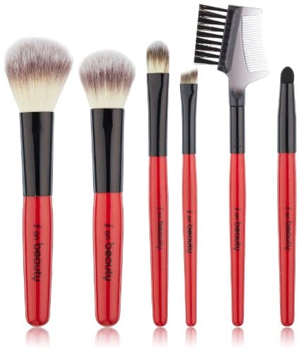 I on Beauty 7 Piece Travel Set, Red Handle