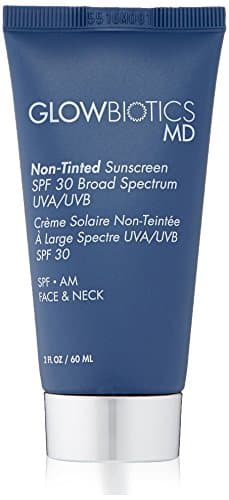 Glowbiotics MD SPF 30 Non-Tinted Broad Spectrum UVA/UVB Sunscreen, 2 Fl Oz