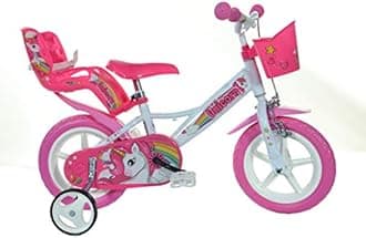 Dino Bikes 124RL-UN Unicorn 12" Bicycle 12'', White & Pink