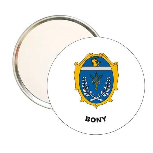 ROUND MIRROR. - BONY HARMONIAL SHIELD VERSION 2 GYŐR-MOSON-SOPRON COUNTY - HUNGARY