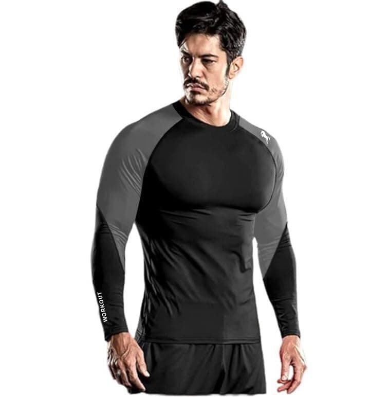 Compression t Shirts for Men Men's Full Sleeve Compression Shirt - Athletic Base Layer for Fitness, Cycling, Training, Workout, Tactical Sports Wear - Cool Dry Running T Shirt