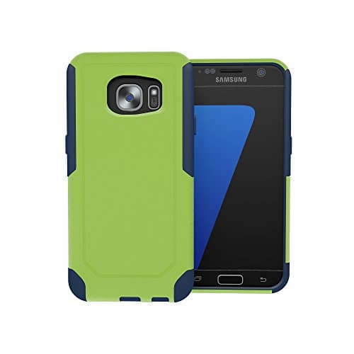 ToughBox Galaxy S7 Case, [Commute Series] [ Shockproof ] [ Slim ] [ Rugged ] for Samsung Galaxy S7 Case [Fits OtterBox Defender & Commuter Series Clip] (Lime | Dark Navy)