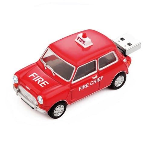 4GB FIRE CHIEF Mini Cooper USB Flash Memory Drive