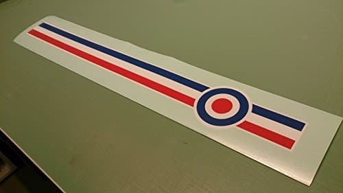 VESPA decal sticker stripe (white - red - blue)