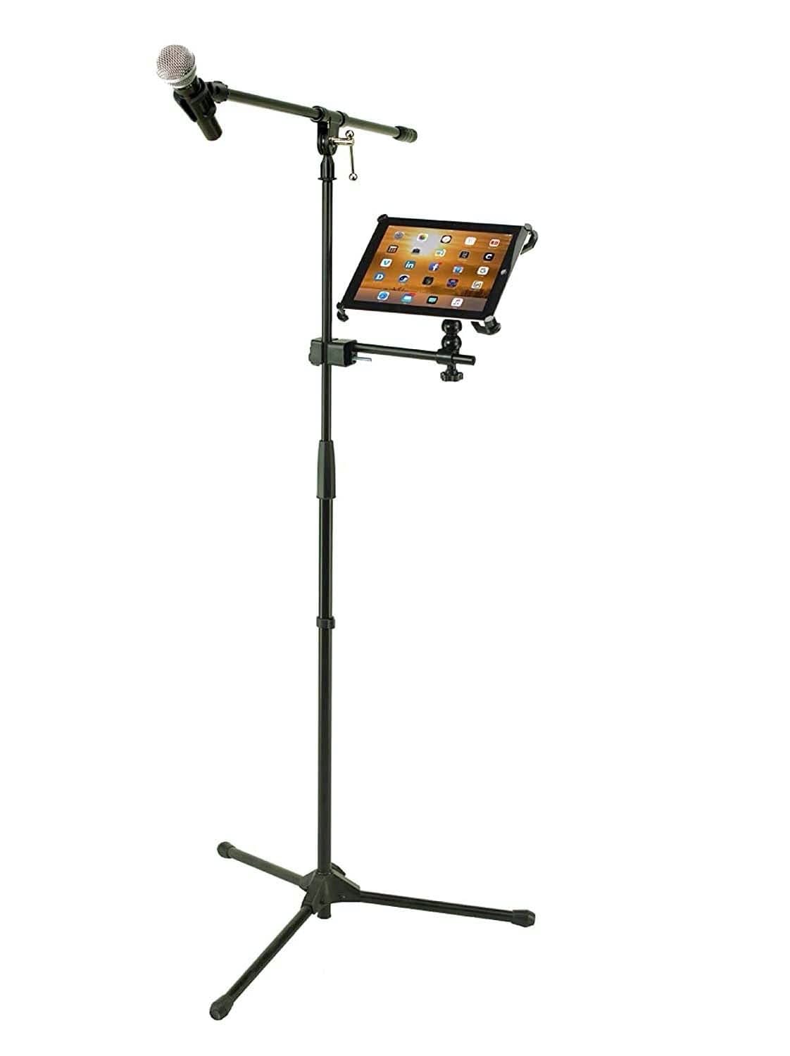 Caddie Buddy Mic Stand Mount/Holder for iPads (iPad Pro 12.9 (12.9 inch Screen/Big One))