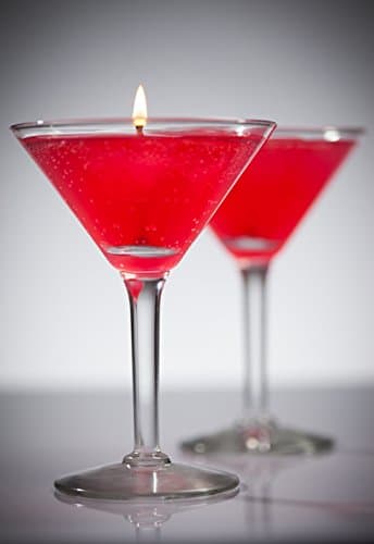 Cosmopolitan Scented Gel Candle in Martini Glass