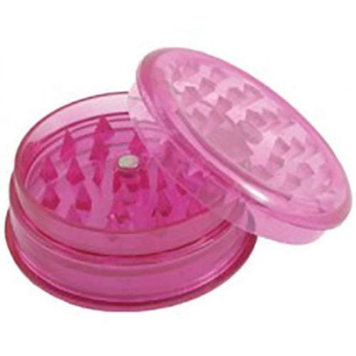 Pink HERB Grinder Plastic Tobacco Leaf Storage Crusher Herbal Spice Crusher Girl