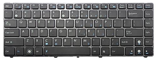 CHNASAWE Laptop US Layout Keyboard for ASUS A43 A43BE A43BR A43BY A43E A43SD A43SJ A43SM A43SV A43TA A43TK A43U