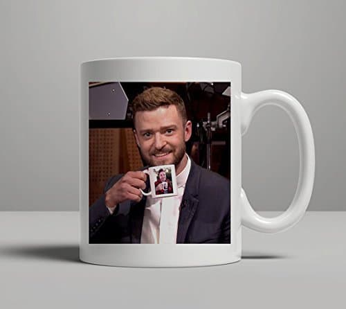 Justin Timberlake Jimmy Fallon Coffee Ceramic Tea Mug 11 ounce Ultimate Inception The Tonight Show U S Seller Super Fast Shipping