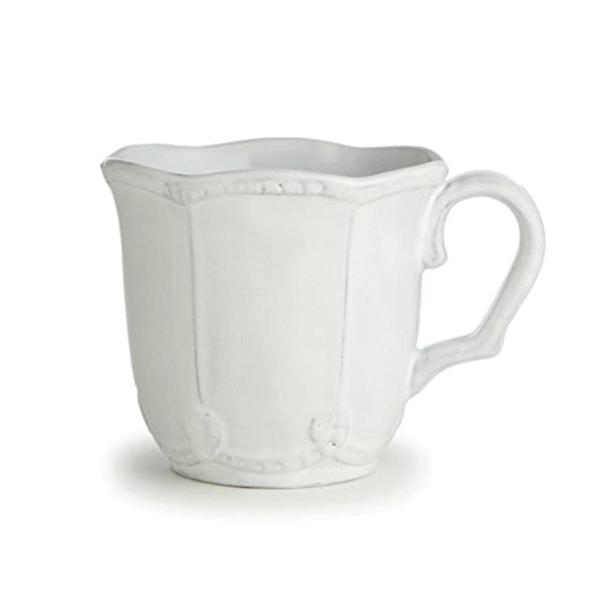 Arte Italica Bella Bianca Beaded Mug, White