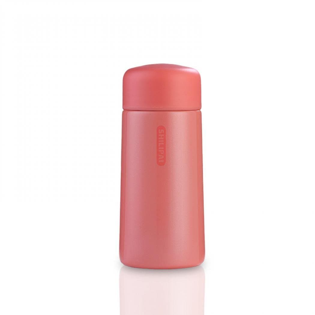 Mini 5.1oz Cute Water Bottle, Vacuum Flasks Leak-Proof Drink Flask Keep Hot and Cold for Home Outdoors Travel (Grapefruit red)