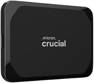 Crucial X9 4TB Portable SSD - up to 1050MB/s - PC and Mac, with Mylio Photos+ Offer - USB 3.2 External Solid State Drive - CT4000X9SSD902
