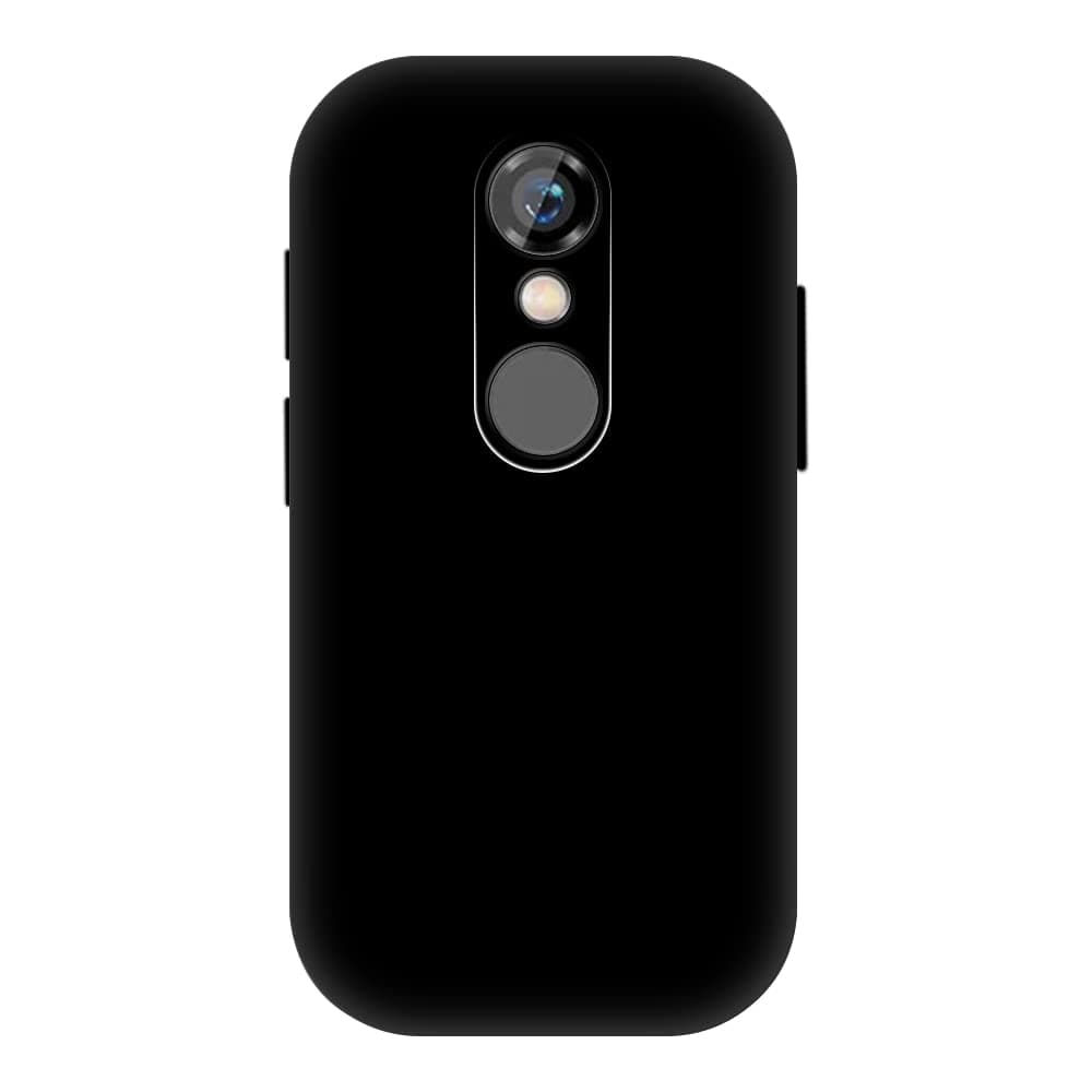 TPU Phone Case Compatible with Unihertz Jelly 2, Slim Shockproof Soft Cover with Anti-Scratch Design and Precise Cutouts for Full Protection (Black)