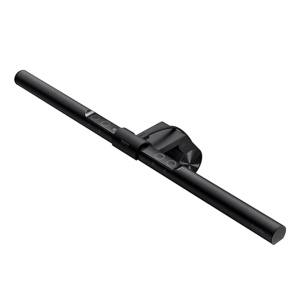 BenQ Screenbar E-Reading LED Computer Monitor Light Lamp with Auto-Dimming and Hue Adjustment Features, Matte Black USB Powered Office Lamp (ScreenBar_Black) Complements with Backlight/RGB setups