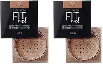 Maybelline Fit Me Loose Setting Powder, Face Powder Makeup & Finishing Powder, Deep, 1 Count (Pack of 2)