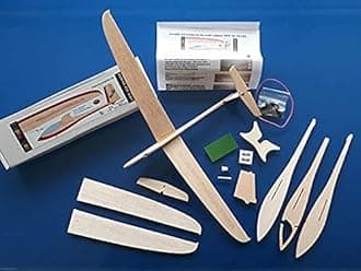 CraftyProducts Balsa Wood Glider Kit 304 Shark Sailplane Catapult Plane