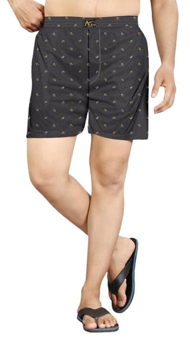 Hook Fit Men's Cotton Printed Boxers Shorts