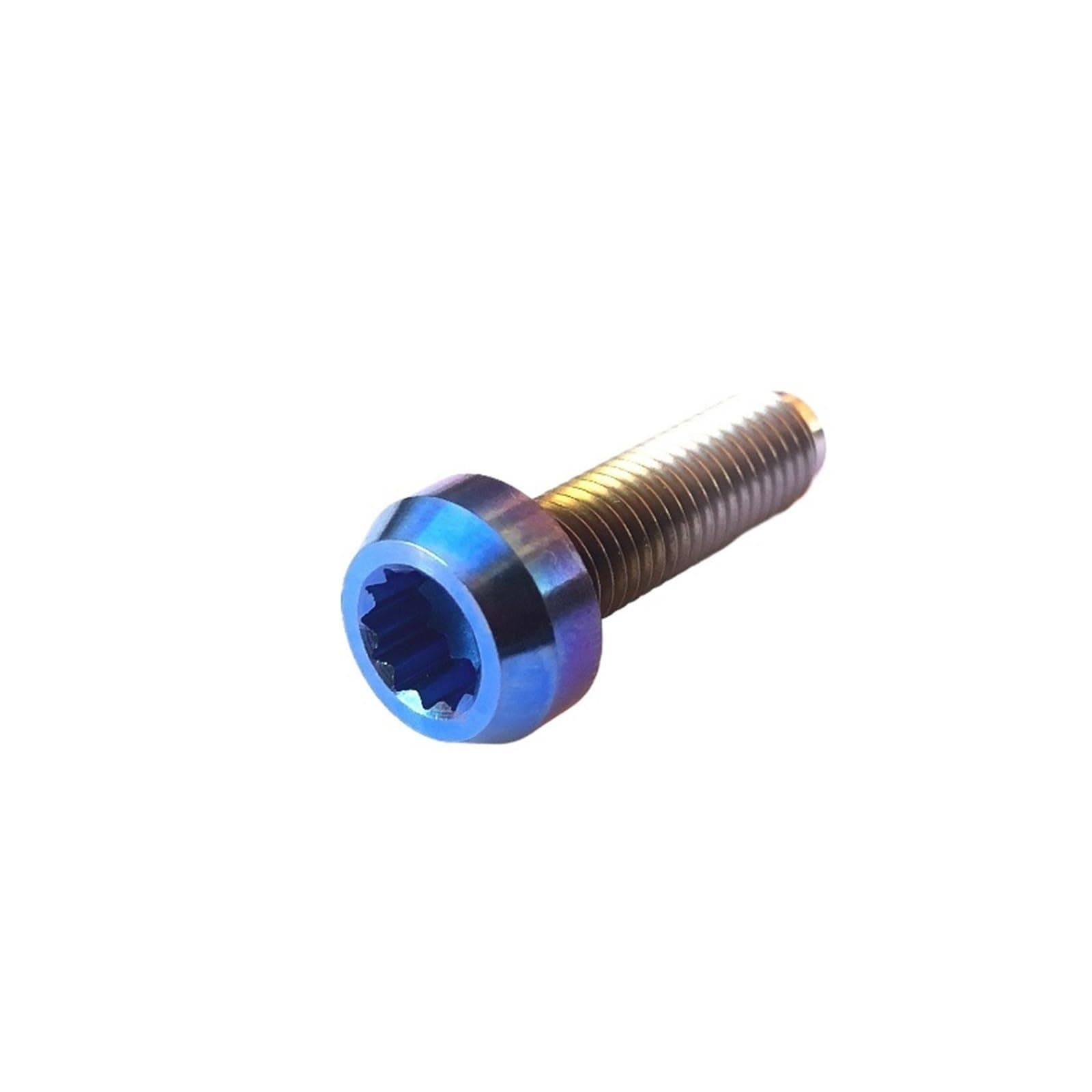 Compatible With 6Pcs Titanium BBS Split Rim Bolts M7*24 Mm 12 Point Hea D Screw Ti6Al4V Two-Piece Three Pieces Wheel Hub Ti Fastener(Burnt Blue,M7x32)