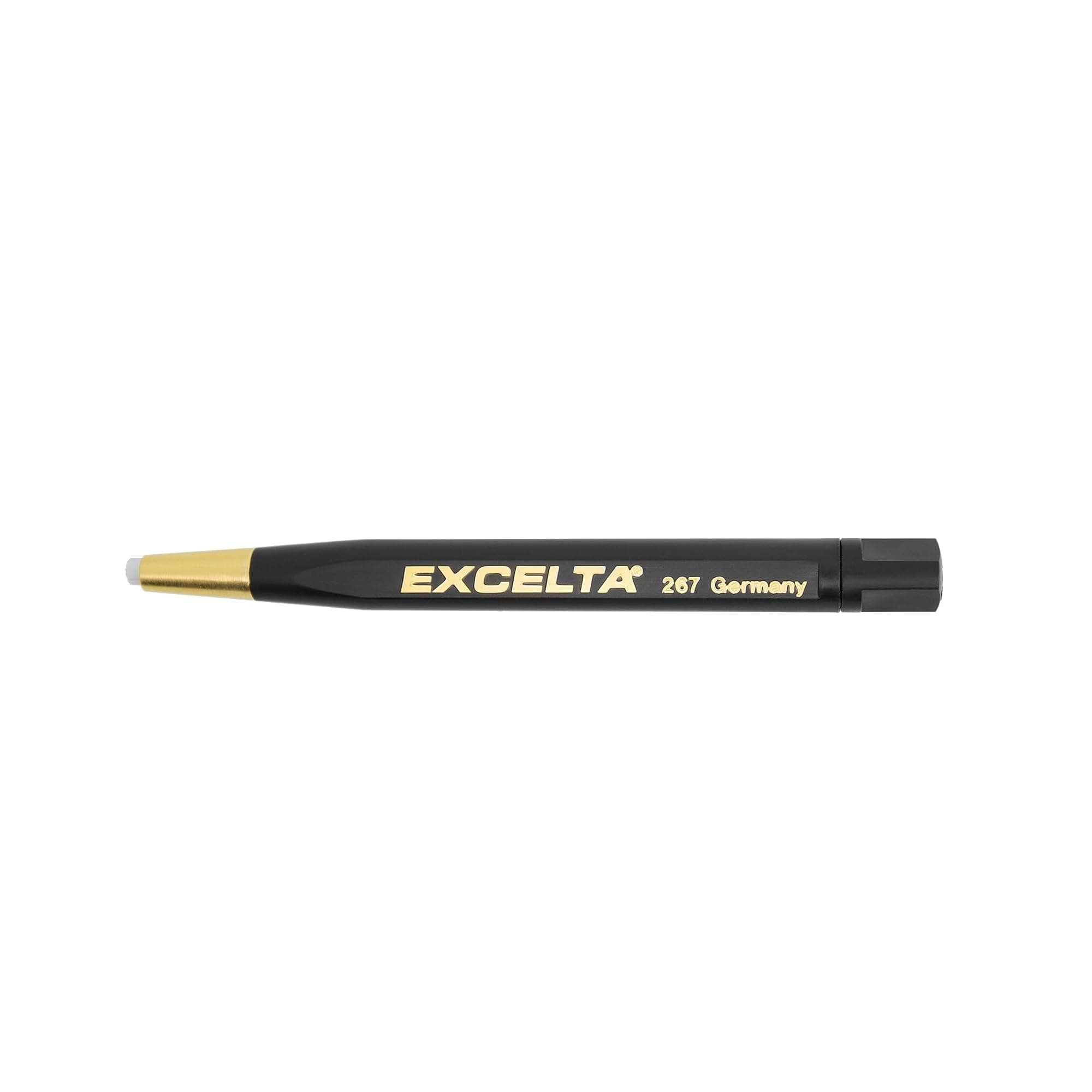 Excelta Straight Scratch Brush, Two Star, Plastic Handle With Fiberglass Bristles, 0.25" Height, 0.63" Wide, 1" Length