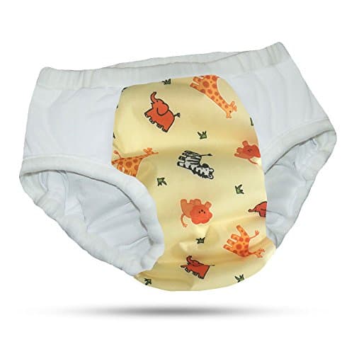 Adult Reusable Cloth Diaper with Heavy Absorbency (Medium, Jungle)
