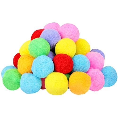 Very Large Assorted Pom Poms for DIY Creative Crafts Decorations, Assorted Colors (50Pack 2.5 Inch) 2
